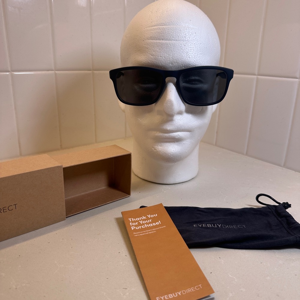 Eyebuydirect KICK 56-18-145 EyeGlasses Frames Matte Blue Grey Full Rim Unisex
